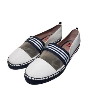 Zac Posen VIDA White Woven Slip On Espadrilles Sz 10M